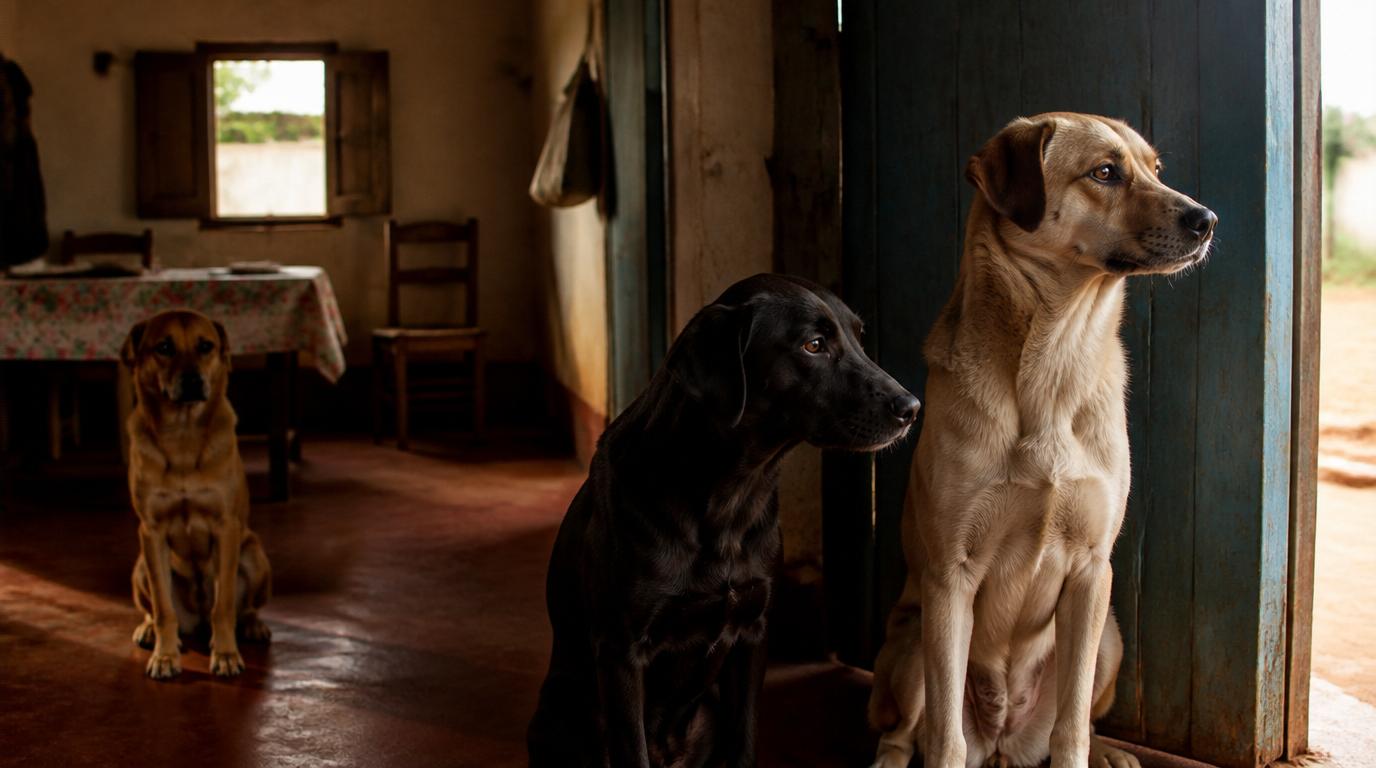 Os cães percebem quando a casa não está em paz